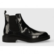  δερμάτινες μπότες τσέλσι gant fairwyn χρώμα: μαύρο, 27651406.g00