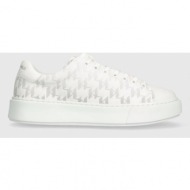  δερμάτινα αθλητικά παπούτσια karl lagerfeld maxi kup χρώμα: άσπρο, kl52224