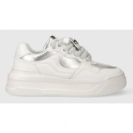  δερμάτινα αθλητικά παπούτσια karl lagerfeld krew max χρώμα: άσπρο, kl63324