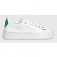  δερμάτινα αθλητικά παπούτσια lacoste carnaby plat 223 2 sfa χρώμα: άσπρο, 46sfa0034