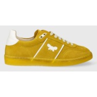 σουέτ αθλητικά παπούτσια weekend max mara pacocolor χρώμα: κίτρινο, 2415761094600