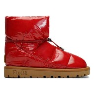  μπότες χιονιού flufie shiny χρώμα: κόκκινο
