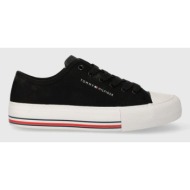  παιδικά πάνινα παπούτσια tommy hilfiger χρώμα: μαύρο