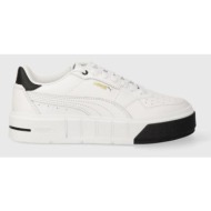  δερμάτινα αθλητικά παπούτσια puma cali court lth wns χρώμα: άσπρο