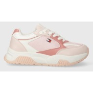 παιδικά αθλητικά παπούτσια tommy hilfiger χρώμα: ροζ