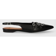  δερμάτινες μπαλαρίνες vagabond shoemakers hermine χρώμα: μαύρο, 5533.101.20