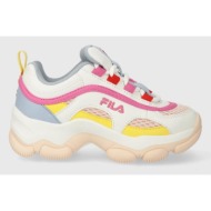  παιδικά αθλητικά παπούτσια fila strada dreamster cb χρώμα: ροζ