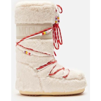 μπότες χιονιού moon boot icon faux fur