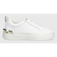  δερμάτινα αθλητικά παπούτσια tommy hilfiger lux court sneaker monogram χρώμα: άσπρο, fw0fw07808
