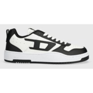  δερμάτινα αθλητικά παπούτσια diesel s-ukiyo v2 low χρώμα: μαύρο, y03363-p5576-h1532