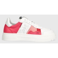  δερμάτινα αθλητικά παπούτσια patrizia pepe χρώμα: ροζ, 2z0008 l011 fe45