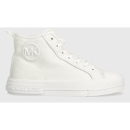 πάνινα παπούτσια michael michael kors evy χρώμα: άσπρο, 43r4eyfs4d