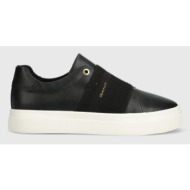  δερμάτινα αθλητικά παπούτσια gant avona χρώμα: μαύρο, 28531450.g00
