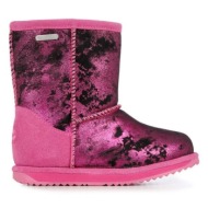  μπότες χιονιού σουέτ για παιδιά emu australia brumby spray χρώμα: ροζ
