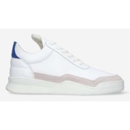  δερμάτινα αθλητικά παπούτσια filling pieces low top ghost χρώμα: άσπρο