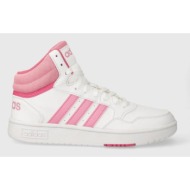  παιδικά αθλητικά παπούτσια adidas originals hoops 3.0 mid k χρώμα: ροζ