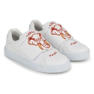  παιδικά δερμάτινα αθλητικά παπούτσια kenzo kids χρώμα: άσπρο