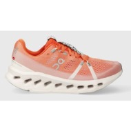  παπούτσια για τρέξιμο on-running cloudsurfer χρώμα: πορτοκαλί f30
