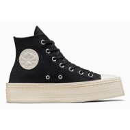  πάνινα παπούτσια converse chuck taylor all star modern lift χρώμα: μαύρο, a06141c
