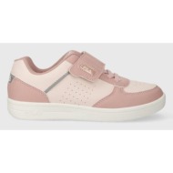  παιδικά αθλητικά παπούτσια fila c. court cb velcro χρώμα: ροζ