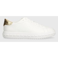  δερμάτινα αθλητικά παπούτσια michael michael kors grove χρώμα: άσπρο, 43s3gvfs1l