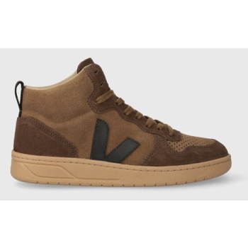 αθλητικά veja v-15 suede χρώμα καφέ