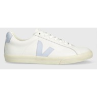  δερμάτινα αθλητικά παπούτσια veja esplar logo χρώμα: άσπρο, eo0203650