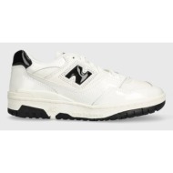  δερμάτινα αθλητικά παπούτσια new balance bb550ykf χρώμα: άσπρο