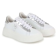  παιδικά δερμάτινα αθλητικά παπούτσια karl lagerfeld χρώμα: άσπρο