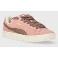  δερμάτινα αθλητικά παπούτσια puma suede xl χρώμα: ροζ, 395205