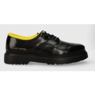  δερμάτινα κλειστά παπούτσια filling pieces derby gowtu χρώμα: μαύρο, 74933921967