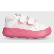  παιδικά αθλητικά παπούτσια adidas grand court 2.0 marie cf i χρώμα: ροζ