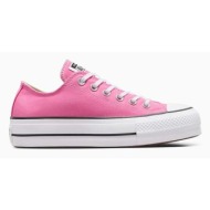  πάνινα παπούτσια converse chuck taylor all star lift χρώμα: ροζ, a06508c