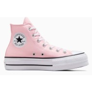  πάνινα παπούτσια converse chuck taylor all star lift χρώμα: ροζ, a06507c