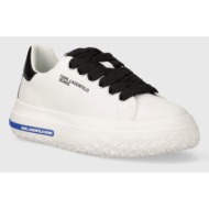  δερμάτινα αθλητικά παπούτσια karl lagerfeld jeans klj kup χρώμα: άσπρο, klj54820