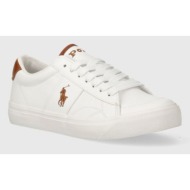 sneakers παιδικά  παπούτσια polo ralph lauren χρώμα: άσπρο