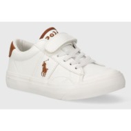 sneakers  polo ralph lauren χρώμα: άσπρο