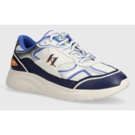  δερμάτινα αθλητικά παπούτσια karl lagerfeld serger χρώμα: ναυτικό μπλε, kl53620