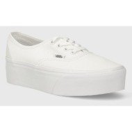  πάνινα παπούτσια vans authentic stackform χρώμα: άσπρο, vn0a5kxxbpc1