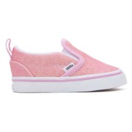 παιδικά πάνινα παπούτσια vans td slip-on v χρώμα: ροζ