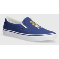 sneakers πάνινα παπούτσια polo ralph lauren keaton-slip χρώμα: ναυτικό μπλε, 816934057001