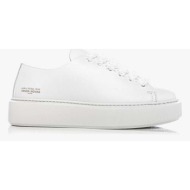  δερμάτινα αθλητικά παπούτσια vanda novak grace χρώμα: άσπρο
