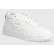  δερμάτινα αθλητικά παπούτσια lacoste lineshot leather tonal χρώμα: άσπρο, 46sfa0092