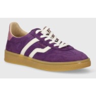  σουέτ αθλητικά παπούτσια gant cuzima χρώμα: μοβ, 28533550.g507