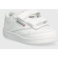  παιδικά δερμάτινα αθλητικά παπούτσια reebok classic club c χρώμα: άσπρο, 100075007