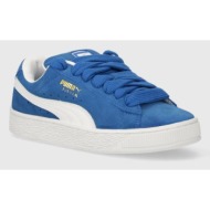  δερμάτινα αθλητικά παπούτσια puma suede xl ozweego χρώμα: ναυτικό μπλε, 39525 gy6177
