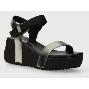 σανδάλια calvin klein jeans wedge block