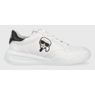 δερμάτινα αθλητικά παπούτσια karl lagerfeld kapri run χρώμα: άσπρο