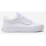  παιδικά πάνινα παπούτσια vans uy old skool χρώμα: άσπρο