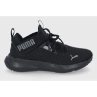  παιδικά παπούτσια puma softride enzo nxt jr χρώμα: μαύρο